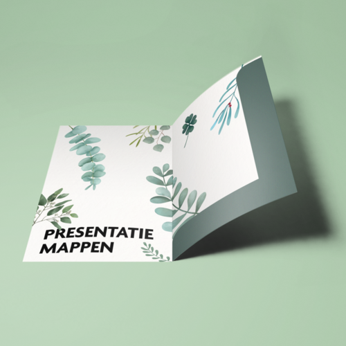 presentatiemap, dossiermap, offertemap, digitalprinting.be, bloemen, patroon, illustratie